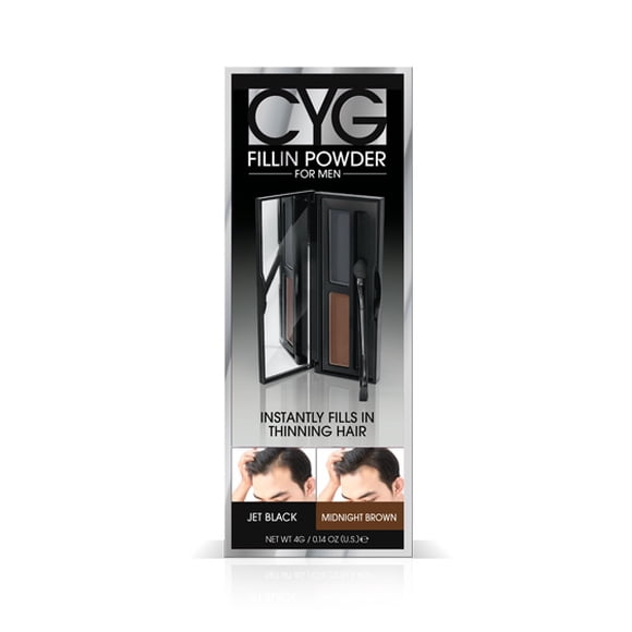 Funda en polvo Fill In Your Gray Pro para hombre, color negro azabache