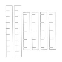 Magideal - 6X Divisores De Cajones Organizador, Tablero De Partición De Cajones Acrílico Transparente Mantenga Ordenados Organizadores De Cajones Para Maquillaje