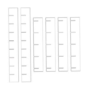 Magideal - 6X Divisores De Cajones Organizador, Tablero De Partición De Cajones Acrílico Transparente Mantenga Ordenados Organizadores De Cajones Para Maquillaje