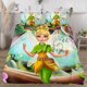 thumbnail image 3 of Tinker Bell 3-Piece Bedding Set For Kids Boys Girls Adult Cartoon Warm Cute Fashion Holiday Present Gift Bed Sheets, 3 of 5