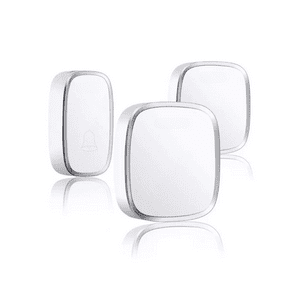 Importclick - Timbre Inalámbrico Luz Led 2 Rec 1 Transmisor 220V Alcance 300 M