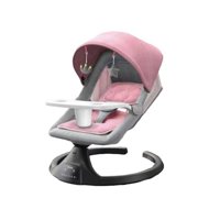 Silla Nido Bebé Mecedora Eléctrica Reclinable Lubabycas Rosada
