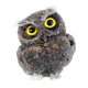 thumbnail image 3 of Figura De Animal De Búho Relleno De Cristal De Resina De Piedra De Grava Natural B, 3 of 5