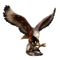 Magideal - Colección De Figuritas De Águila Modernas, Estatua Ornamental, Artesanía, Obra De Arte, Escultura Feng Shui Para Entrada De Mesa, Decoración Para Sala 31Cmx16.5Cmx25.5Cm