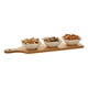 thumbnail image 2 of Juego 3 Soporte Snacks Base Bambú Salsas Aperitivos Jhn, 2 of 3