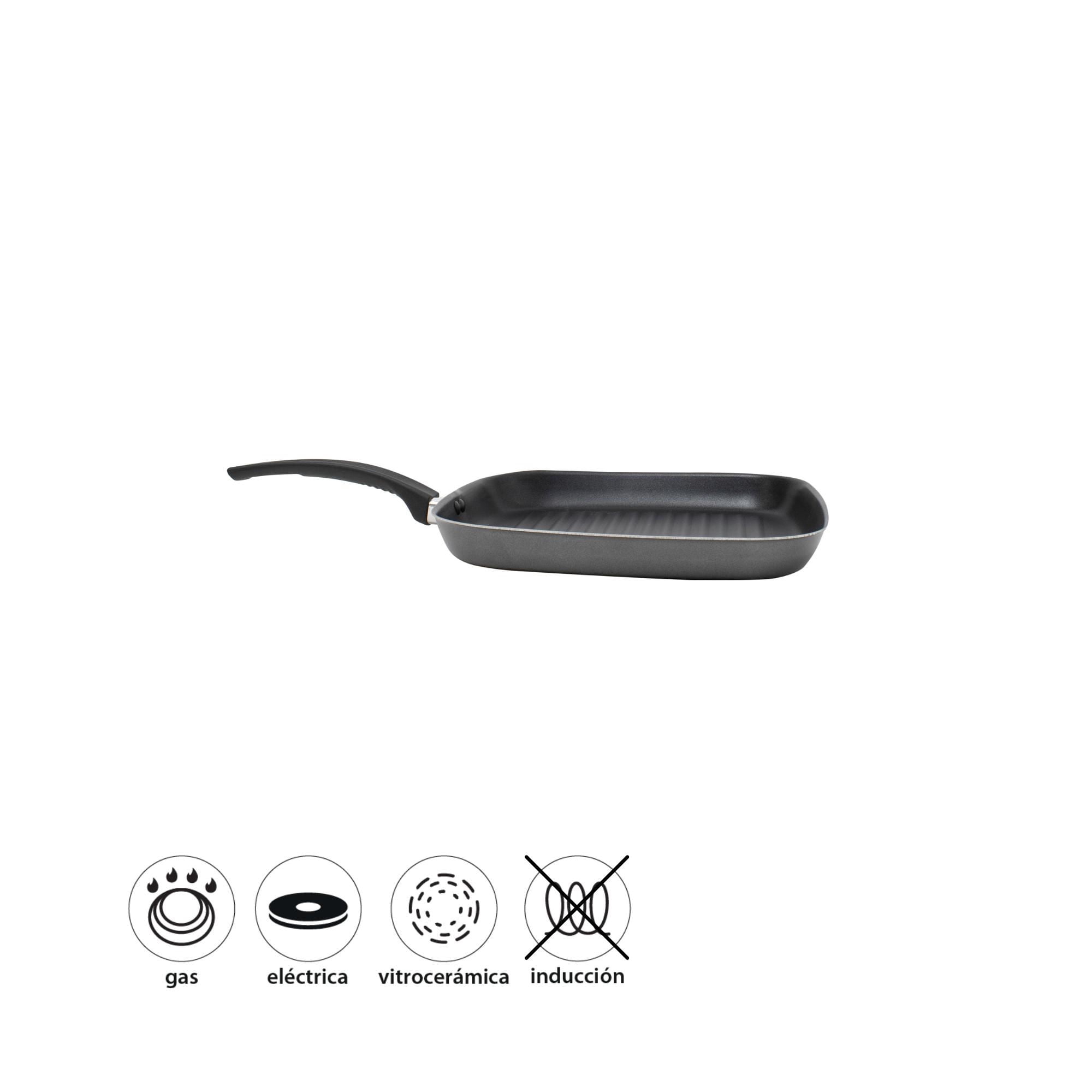 Ilko - Plancha Grill 28 Cm Every Day Aluminio Reciclado Gris 1 Piezas