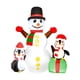 thumbnail image 5 of Adorno Navideño Inflable De Muñeco De Nieve, Muñeco De Nieve Grande De 1,8 M De Altura Con Pingüinos, 5 of 5
