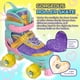 thumbnail image 4 of Patines Nattork Kids Yellow Hearts para niñas de 10 a 12 años, 4 of 7