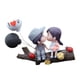 thumbnail image 2 of Decoración de coche, lindas parejas de dibujos animados, figuras de acción, miniaturas de pareja besándose, adorno de globo, para regalos de niñas y f Tenedor de árbol gris, 2 of 5