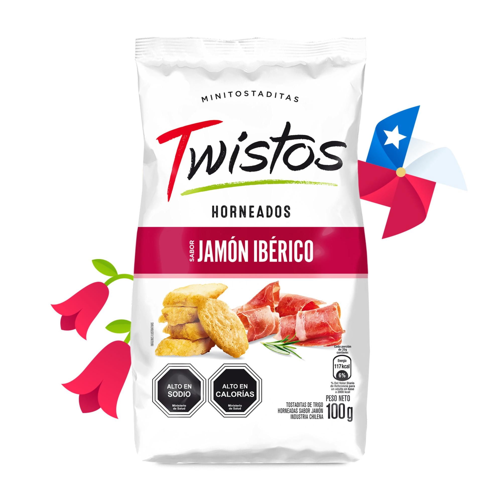 Tostadas Mini Jamón Ibérico Bolsa 100 g Twistos