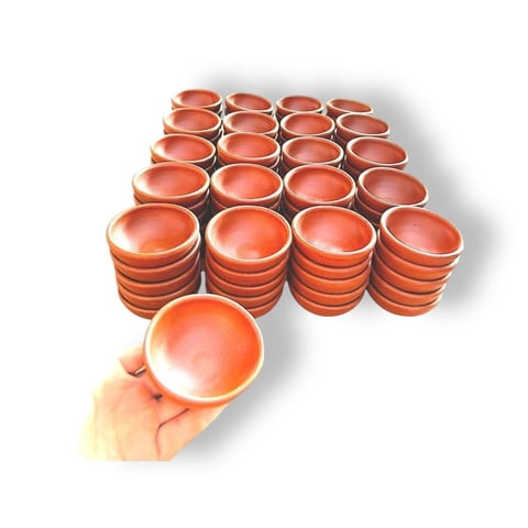 Pomaire Online - Pocillos De Greda Para Salsas 8Cm Pack 100 Unidades