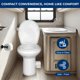 thumbnail image 2 of Inodoro SereneLife Gravity Flush para vehículos recreativos, altura estándar de 330 libras, 2 of 7