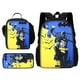 thumbnail image 1 of Super B-BatmanS-Logo 3 pcs set Child School Backpack with Lunch Bags ,Pencil Bags ,School Bags for Boys Girls Best Gift, 1 of 3