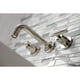 thumbnail image 4 of Grifo de baño Kingston Brass Manhattan, montaje en pared, níquel pulido, 4 of 7