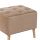 thumbnail image 2 of Pouf Lyon Tela Velvet Beige, 2 of 3