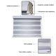 thumbnail image 2 of Cortina Roller Duo Gris 90 x 240 Cm, 2 of 4