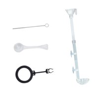 Magideal - Juego De Tubo Y Plato De Alimentación Para Camarones Suministros De Alimentación Para Peceras Fácil Instalación Ventosa Fija Retráctil Accesorios Para L