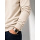 thumbnail image 3 of Poleron Polo Cuello Redondo 300g De Hombre 70/30 Basico L Beige Lisa, 3 of 3