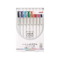 三菱鉛筆 - Juego De Bolígrafos De Tinta De Gel Uni Ball One, 0,38 Mm, 8 Colores