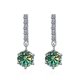 thumbnail image 5 of Aretes de Moissanita 2cttw para Mujer Color D Claridad VVS1 Aretes Colgantes de Diamante Aretes de Boda de Plata Esterlina para Novias Dama de Honor con Certificado, 5 of 9