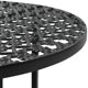 thumbnail image 3 of Mesa bistró VidaXL de metal negro de inspiración vintage, 40 cm de profundidad x 70 cm de alto, 3 of 7