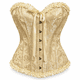 thumbnail image 2 of Corset Estilo Victoriano Con Broches Ajustable Disfraz Mujer crema L, 2 of 3