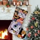 thumbnail image 1 of Billie Bust Up Tema: Calcetines de Navidad, fino lino blanco para colgar en escaleras y chimenea, decoración navideña para el hogar, regalo de Navidad.54cm×38cm, 1 of 5