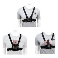 Genérica - Arnes De Pecho 2 En 1 Para Gopro Y Celular, Cámara De Acción - Multicolor
