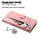 thumbnail image 4 of Funda con Cremallera para Xiaomi Redmi Note 14 Pro 5G, Carcasa Cartera de Cuero PU con Soporte y Tarjetero, 4 of 5