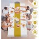thumbnail image 3 of Mantel OHOME 4 Unidades Blanco Dorado 137 x 274 cm PEVA, 3 of 3