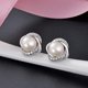 thumbnail image 3 of Pendientes/aretes de perla de 6,3 mm elegantes y de moda, pendientes/aretes cuadrados de plata S925 con diamantes y circonitas, joyería personalizada para damas, ideal para el Día de San Valentín y el, 3 of 6