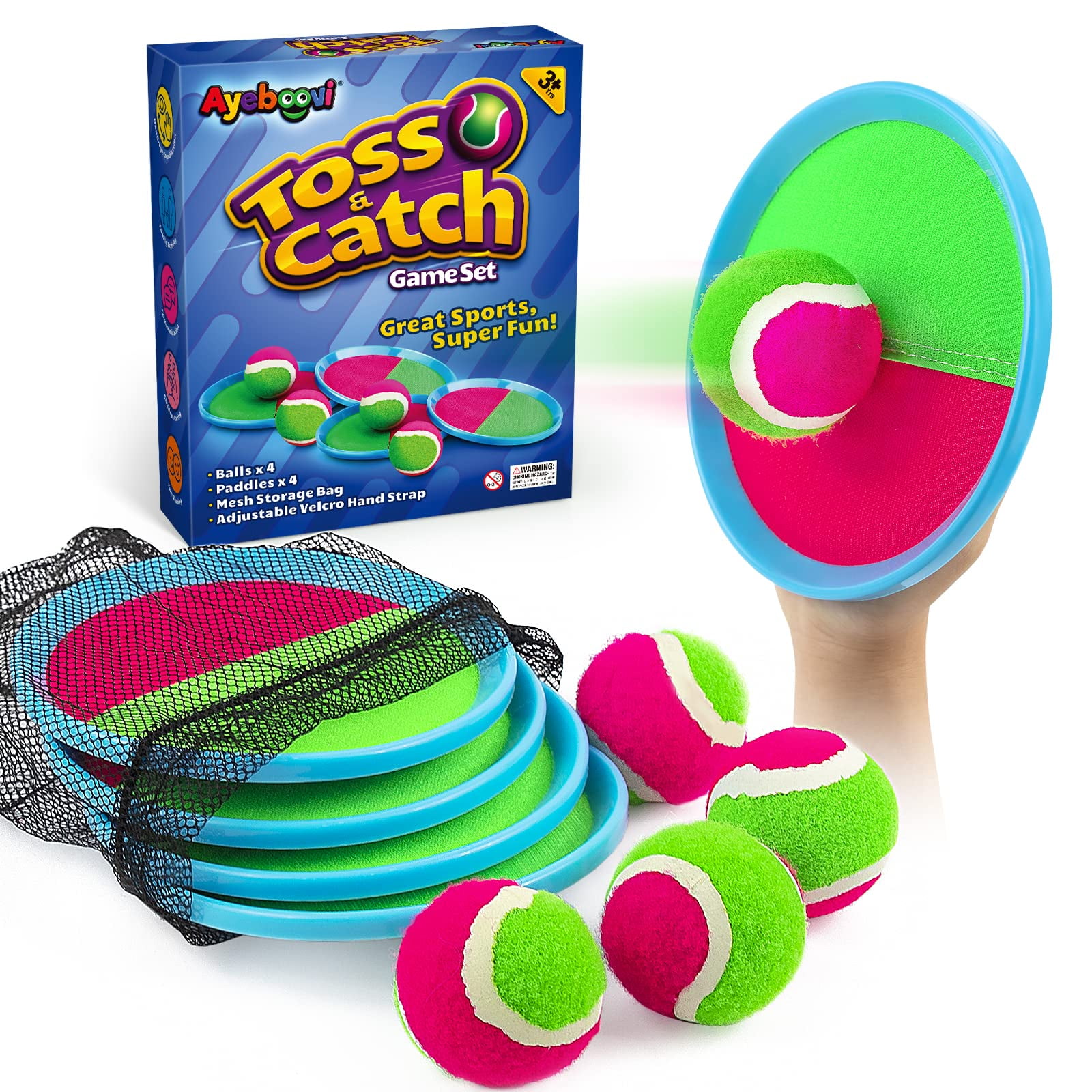 Juego De Pelota Toss And Catch, Juguetes Ayeboovi Outdoor Para Niños