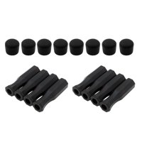 Magideal - 16 Manijas Octogonales Y Tapas De Seguridad Para Los Extremos: Se La La Adaptaciónción A La Mayoría Mangos De Las Varillas De Futbolín, Accesorios Para Mesas