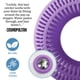 thumbnail image 2 of Protector y colador atrapa cabellos TubRing para desagüe emergente, violeta, 2 of 8