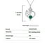 thumbnail image 5 of Collar 925 Sterling Silver Birthstone Rose Flower Heart Pendant 18+2, 5 of 6
