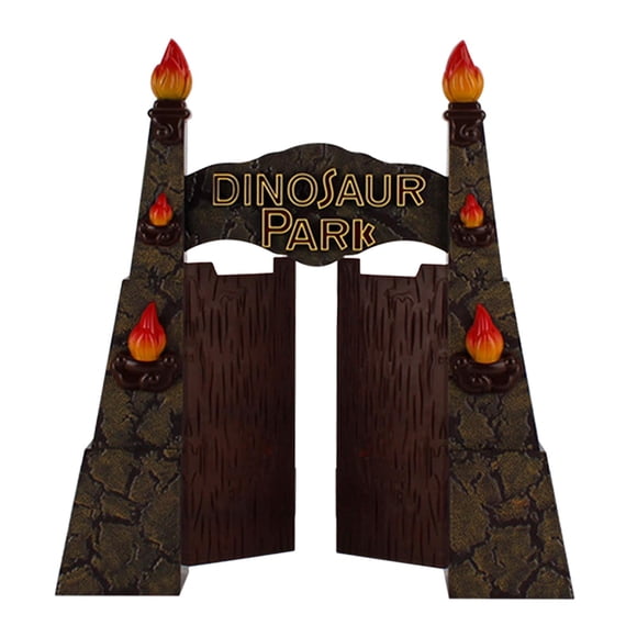 Dinosaur Park Accs Ornamento Telón de Fondo Estatua Coleccionable Simulación Duradera Marco de Puerta de Entretenimiento para Niños Fiesta de Cumpleañ