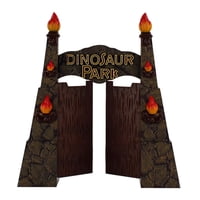 Magideal - Dinosaur Park Accs Ornamento Telón De Fondo Estatua Coleccionable Simulación Duradera Marco De Puerta De Entretenimiento Para Niños Fiesta De Cumpleañ