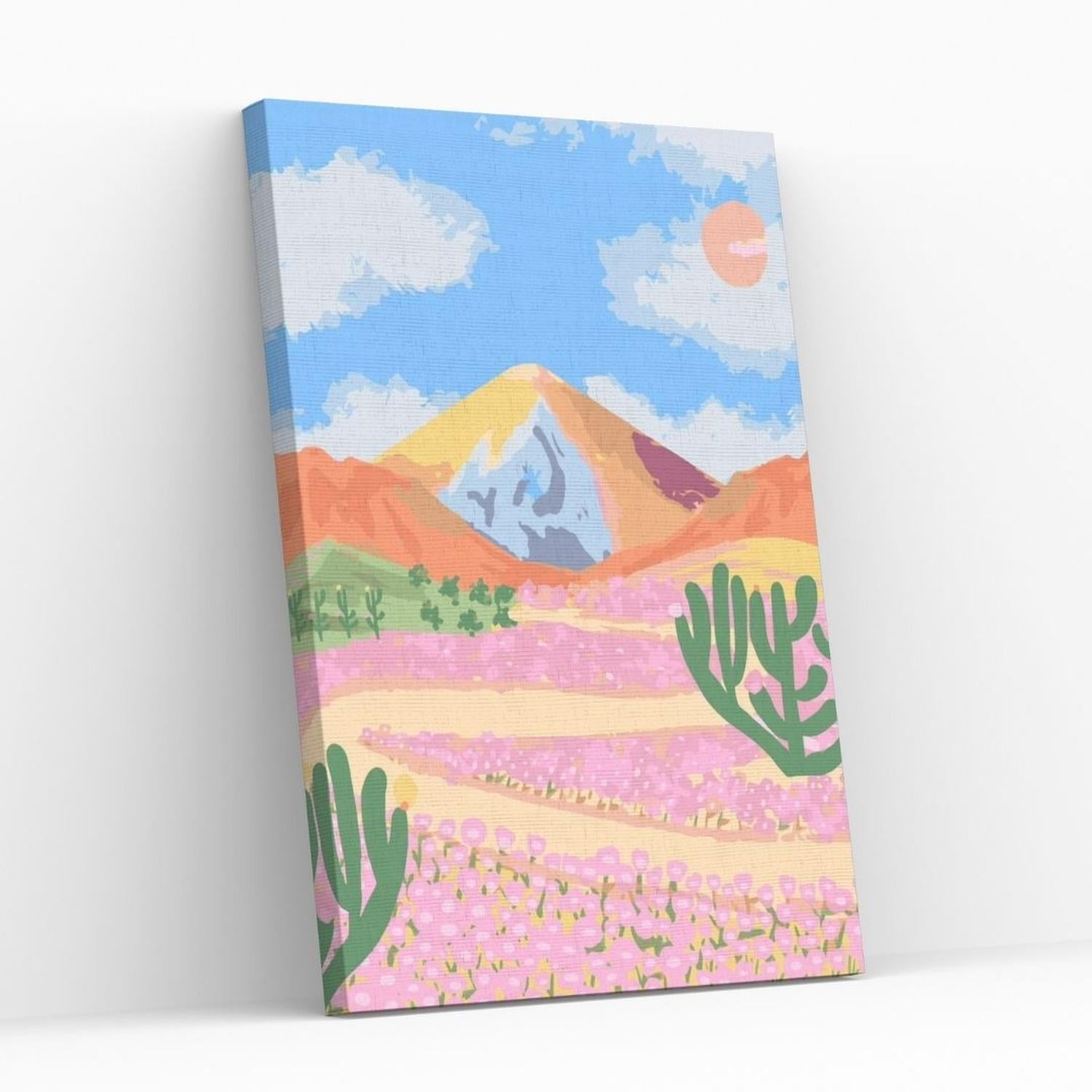 Papaya Project - Pintura Con Diamantes Atacama Mágico - Diamond Painting 40x50 Cm Rosa