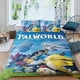 thumbnail image 2 of Palworld Conjunto de sábanas temático, trío de piezas, cómodo y amigable con la piel, diseño único, regalo de decoración para el hogar para familiares, amigos y fans, 90 cm * 190 cm, 2 of 6