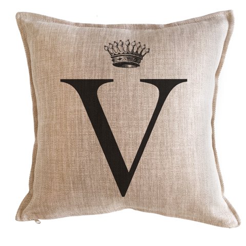 Tuyo Print - Cojín Letra Corona V 45X45