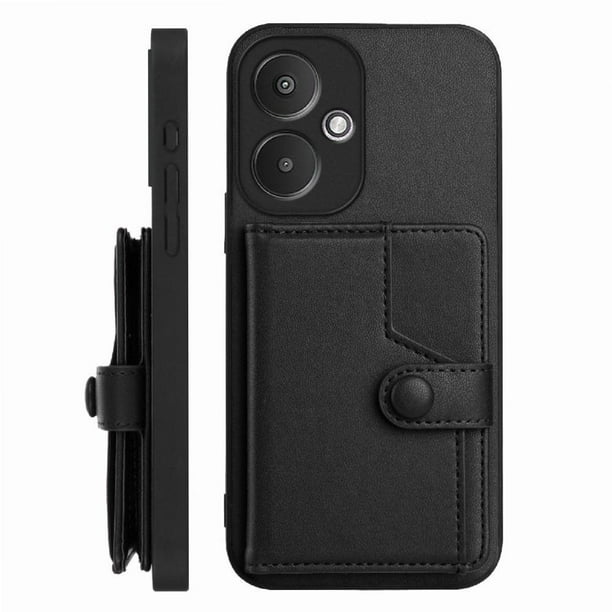 FOXDOCK Funda para Xiaomi Redmi 13C 5G con Bloqueo RFID - Diseño Elegante con Cierre de Botón