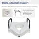 thumbnail image 3 of Asiento de inodoro elevado Drive Medical RTL12027RA con brazos acolchados, 3 of 7