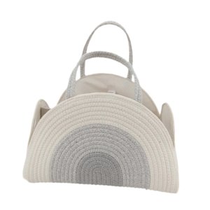 Magideal - Organizador De Pañales Para Bebé, Contenedor De Juguetes Multiusos Para Artículos De Tocador, Mesa Para Cambiar Pañales , Gris Blanco Gris