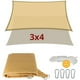 thumbnail image 2 of Toldo Vela Sombreadora Malla Sombra 3X4 Rectangular, 2 of 4