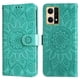 thumbnail image 3 of Funda tipo cartera FOXDOCK para OPPO Reno 7 4G , diseño girasol en relieve, cuero PU, cierre magnético, soporte y tarjetero, 3 of 5