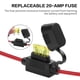 thumbnail image 3 of Conector Sae De 12 14 Awg Con 3 Fusibles De 20 A E Impermeable, 3 of 6