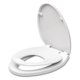 thumbnail image 1 of Asiento de inodoro WSSROGY alargado blanco con cierre lento, 1 of 7