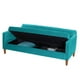 thumbnail image 3 of Futón Sofá Cama Genova Tela Velvet Turquesa, 3 of 8