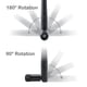 thumbnail image 4 of Antena WiFi Rydocyee WiFi 6 de doble banda 2.4 GHz 5 GHz 5.8 GHz 3 dBi, 4 of 7