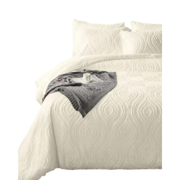 Cubrecama Semi Acolchado King Mas 2 Fundas De Almohadas